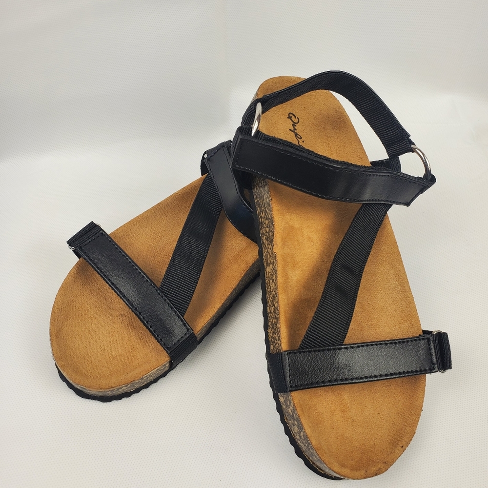 Strappy Black Casual Sandals